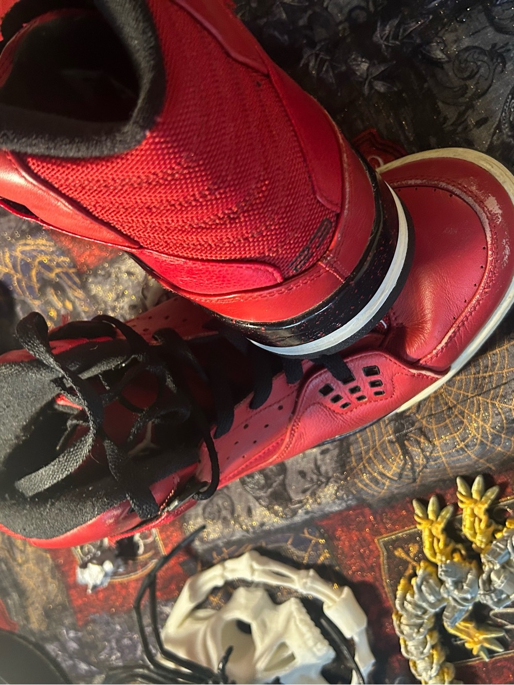 Nike Red and Black Men's Athletic Shoes